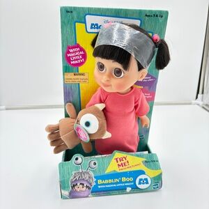 2001 Disney Pixar Monsters Inc. Talking Babblin’ Boo Doll With Magical Mikey New